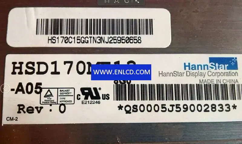 HannStar HSD170ME13-A05 LCD