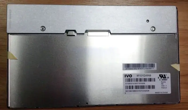 Remplacement du panneau LCD M101GWN9 R0 IVO pour application industrielle