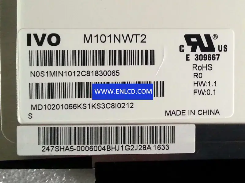IVO M101NWT2 R0 LCD panel replacement