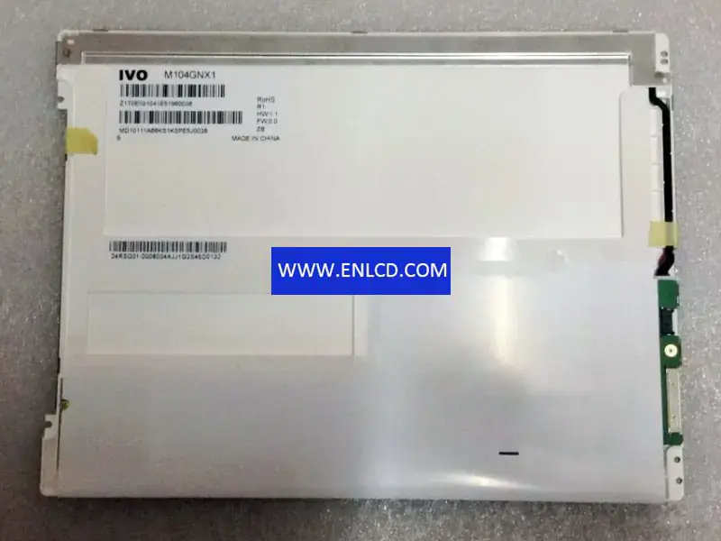 Remplacement du panneau LCD M104GNX1 R1 IVO pour application industrielle