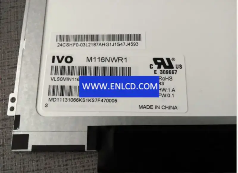 Remplacement du panneau LCD M116NWR1 R3 IVO pour ordinateur portable