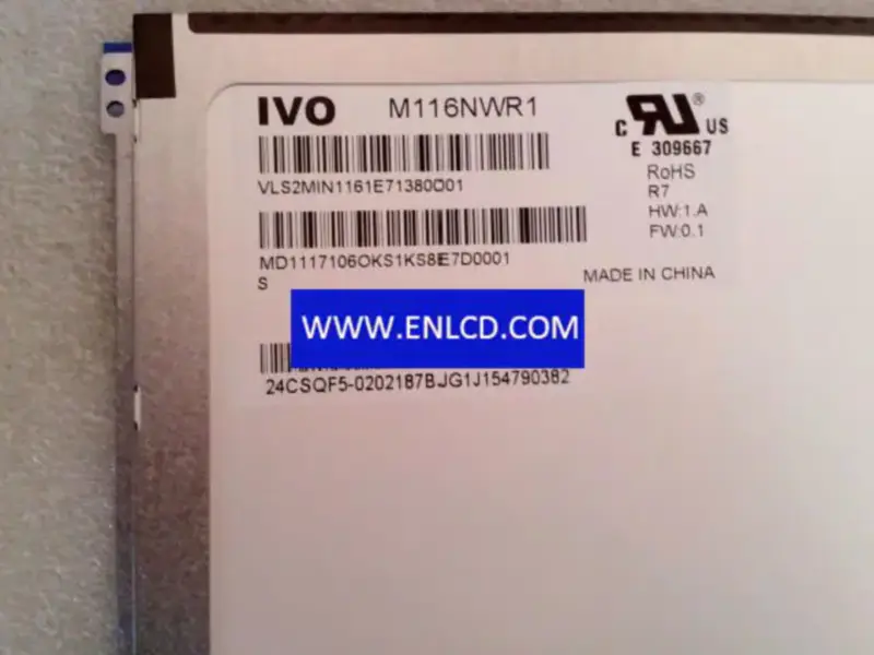 Remplacement du panneau LCD M116NWR1 R7 IVO pour ordinateur portable