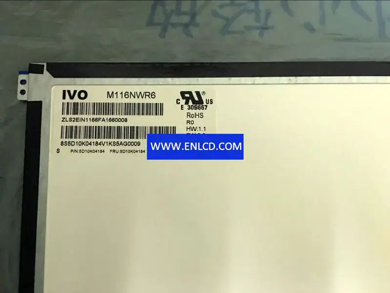 Remplacement du panneau LCD M116NWR6 R0 IVO pour ordinateur portable