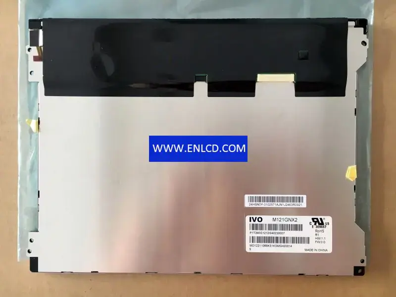 Remplacement du panneau LCD M121GNX2 R1 IVO pour application industrielle