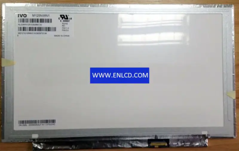 Remplacement du panneau LCD M125NWN1 R0 IVO pour ordinateur portable