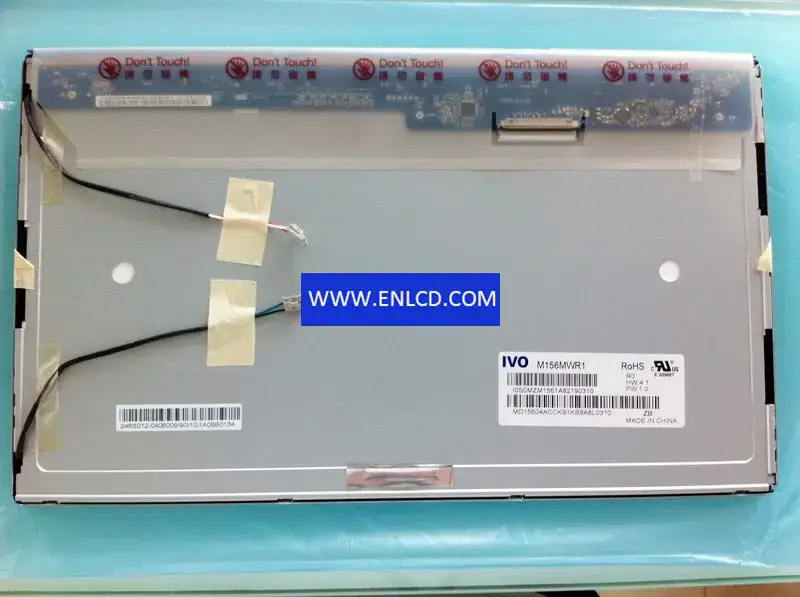 Remplacement du panneau LCD M156MWR1 R0 IVO pour moniteur de bureau
