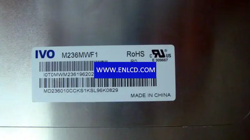 Substituição do painel LCD M236MWF1 R0 IVO para painel de toque