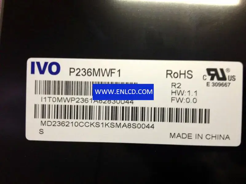 Remplacement du panneau LCD P236MWF1 R2 IVO pour moniteur de bureau