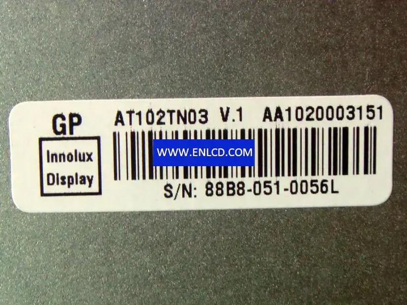 Remplacement du panneau LCD Innolux AT102TN03 V.1