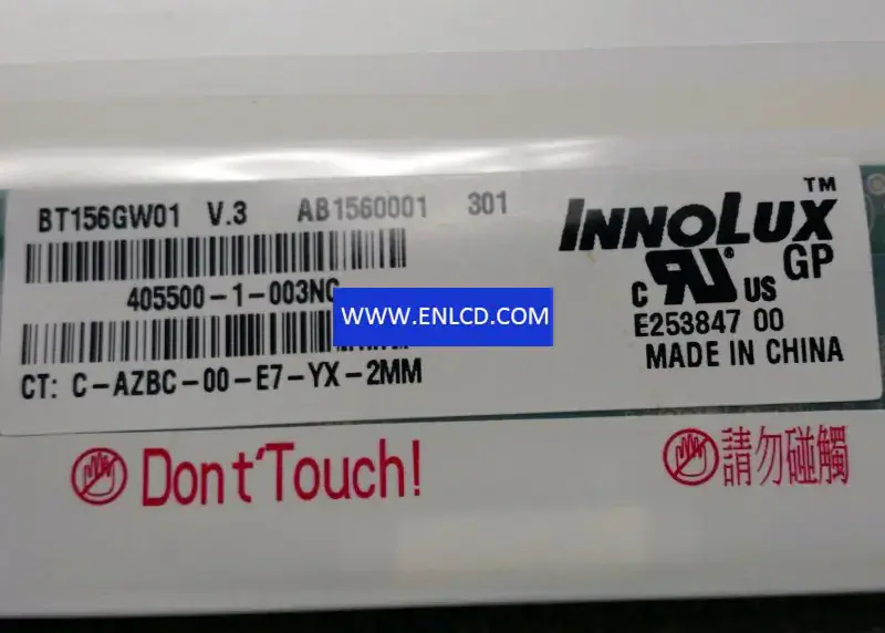 BT156GW01 V.3 Innolux LCD panel replacement for Laptop