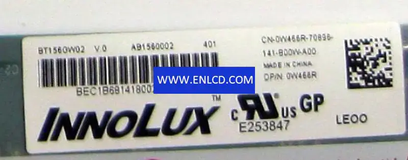 BT156GW02 V.0 Innolux LCD panel replacement for Laptop