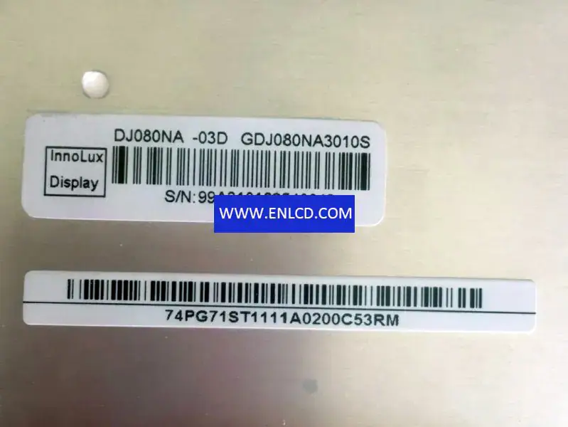 DJ080NA-03D Innolux LCD panel replacement