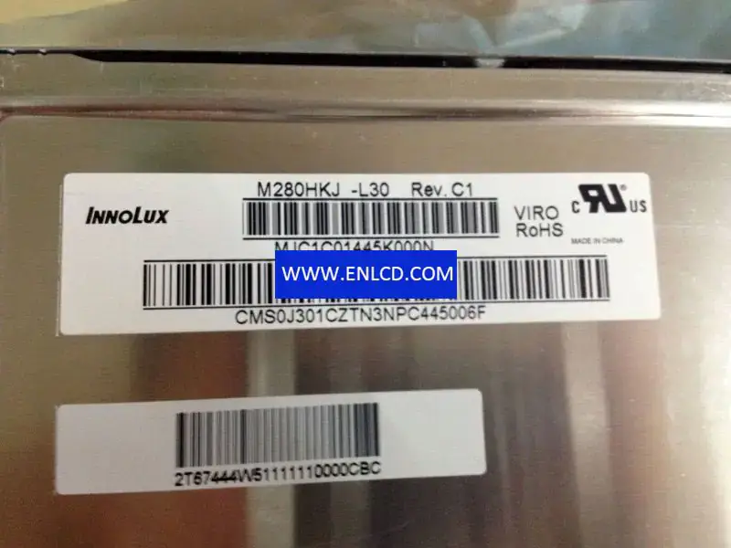 Remplacement du panneau LCD Innolux M280HKJ-L30 Rev.B1