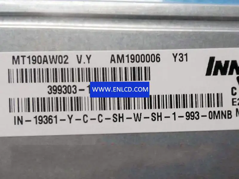 MT190AW02 Wymiana panelu LCD VY Innolux