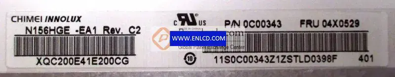Remplacement du panneau LCD Innolux N156HGE-EA1