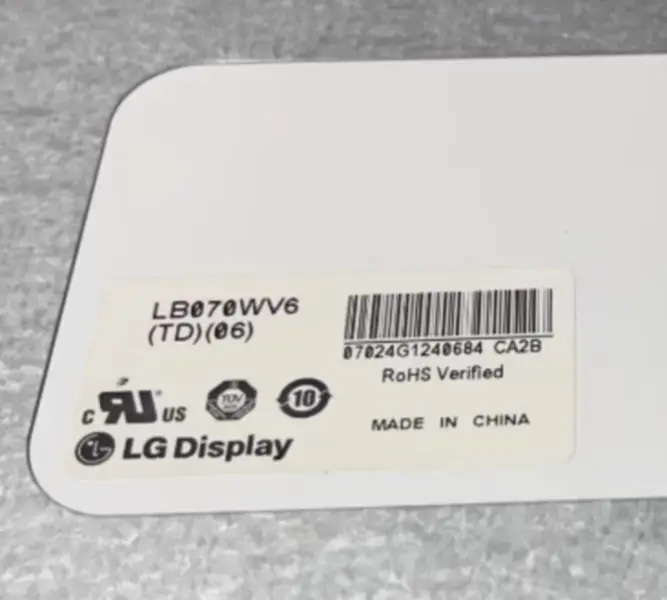 LB070WV6-TD06 LG Display Remplacement du panneau LCD pour écran tactile
