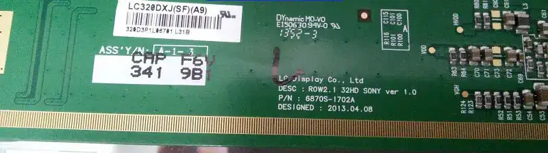 Remplacement du panneau LCD LC320DXJ-SFA9 LG Display pour téléviseurs