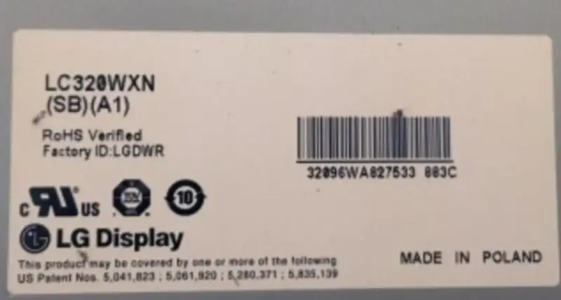 LC320WXN-SBA1 Замена ЖК-панели дисплея LG для сенсорной панели