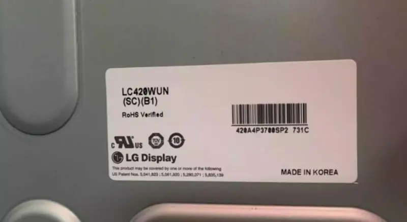 LC420WUN-SCA1 LC420WUN-SCB1 LG Дисплей ЖК-панель замена для телевизоров