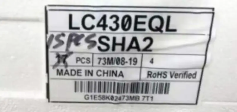 LC430EQL-SHA2 Замена ЖК-панели дисплея LG для сенсорного экрана