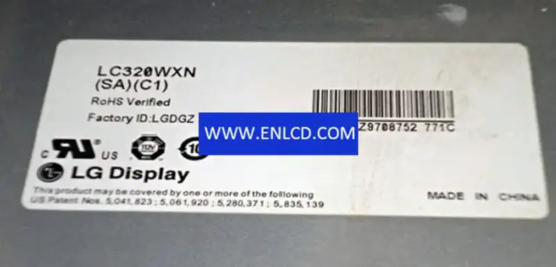 LC320WXN-SAC1 Zamiennik panelu LCD wyświetlacza LG do telewizorów