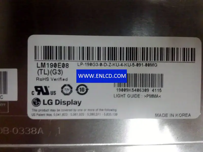LG Display LM190E08-TLG3 LCD panel