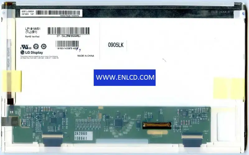 Remplacement du panneau LCD LP101WS1-TLB1 LG Display pour PC Netbook