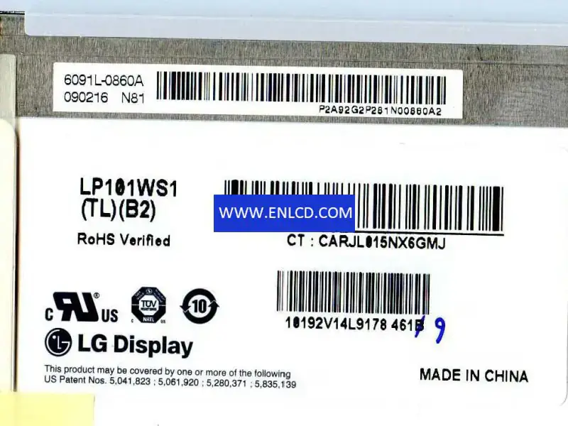 LP101WS1-TLB2 Pannello LCD sostitutivo LG Display per PC Netbook