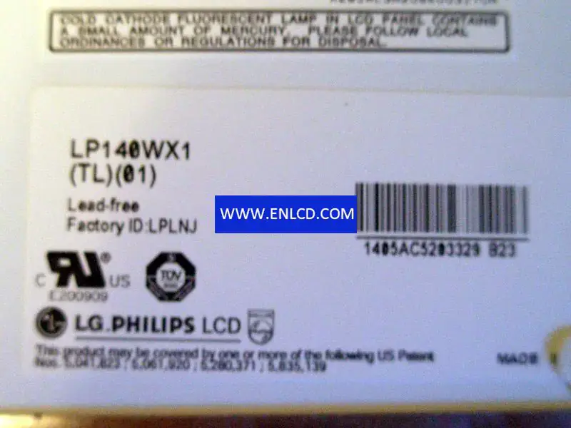LG Display LP140WX1-TL01 LCDパネル