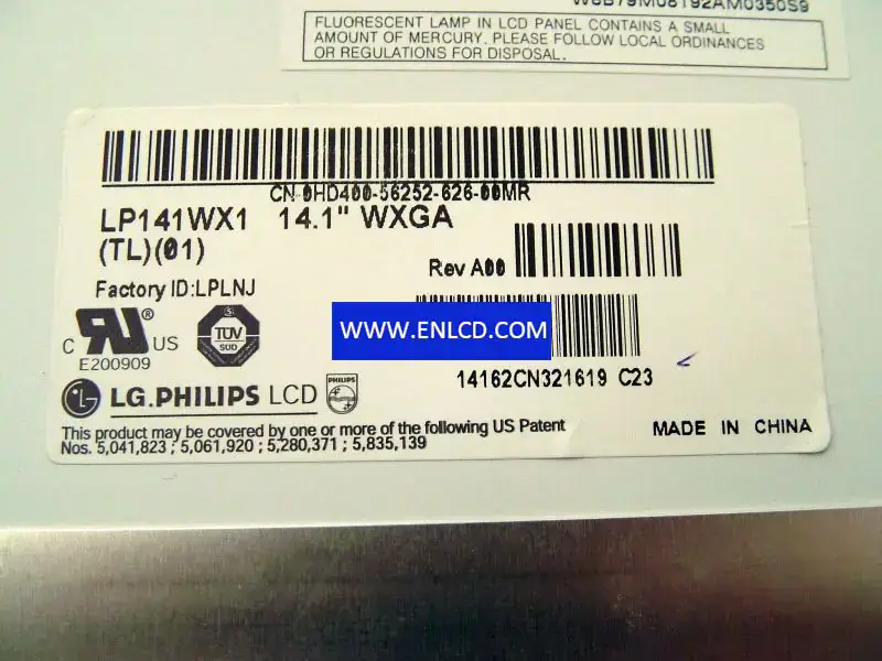 LG Display LP141WX1-TL01 pannello LCD