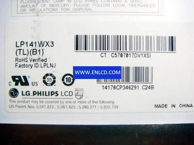 LP141WX3-TLB1 LG Display LCD panel replacement