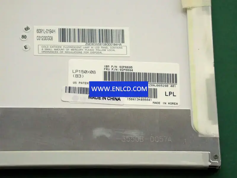 LP150X08-B3 LG Display LCD-paneel vervangen