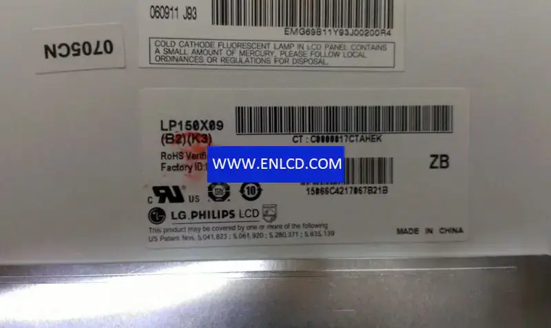 LP150X09-B2K3 LG Display LCD-paneelvervanging voor laptop
