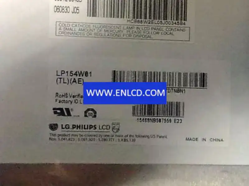 Reemplazo del panel LCD LP154W01-TLAE LG Display para computadora portátil