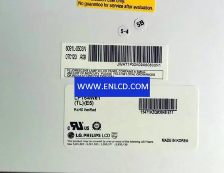 LP154W01-TLE5 LG Display LCD panel replacement