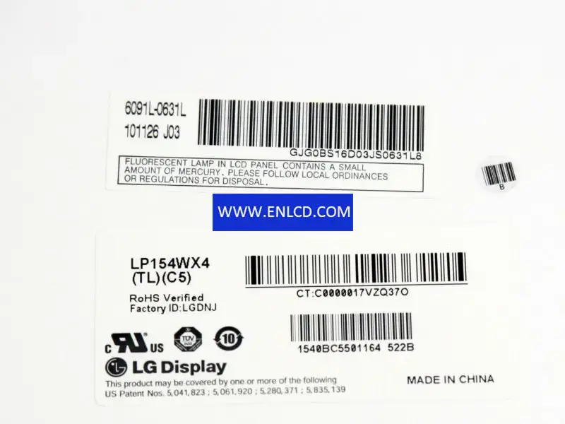 Remplacement du panneau LCD LP154WX4-TLC5 LG Display