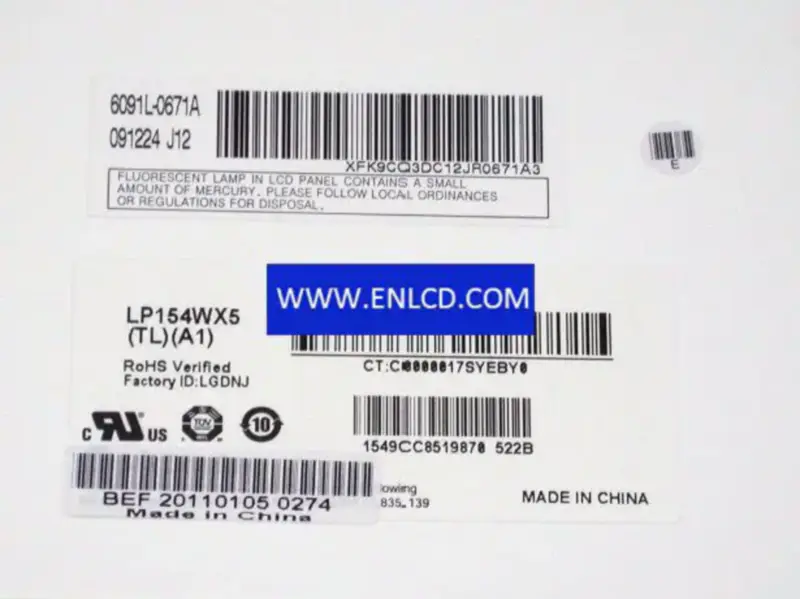 LG Display LP154WX5-TLA1 LCD-Panel