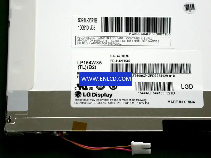 LP154WX5-TLB2 LG Display LCD panel replacement for Laptop