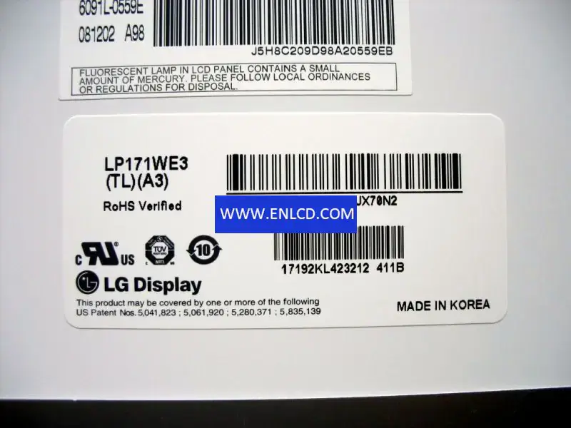 LG Display LP171WE3-TLA3 LCD panel