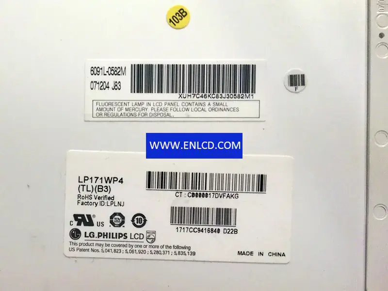 LG Display LP171WP4-TLB3 LCDパネル
