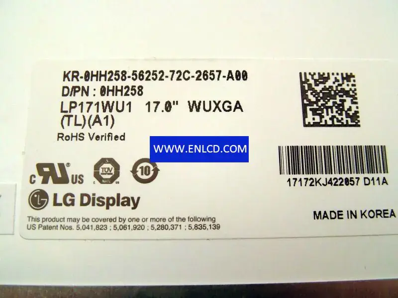 LP171WU1-TLA1 LG Display LCD panel replacement