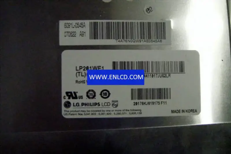 LP201WE1-TLA1 LG Display LCD panel replacement for Laptop