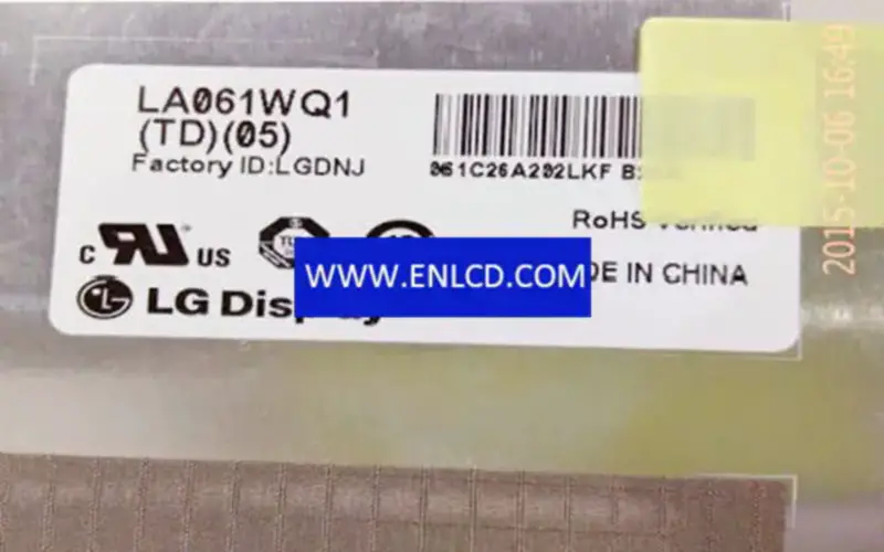 Reemplazo del panel LCD de pantalla LG LA061WQ1-TD05