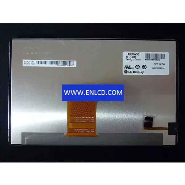 Reemplazo del panel LCD de pantalla LG LA080WV2-TD01