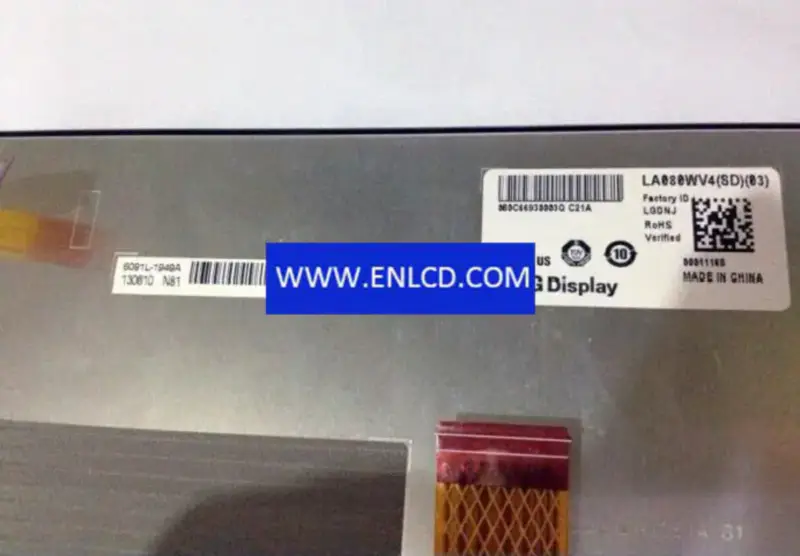 LA080WV4-SD03 Sostituzione del pannello LCD LG Display per display automobilistico