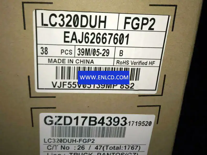 Remplacement du panneau LCD LC320DUH-FGP2 LG Display pour écran tactile