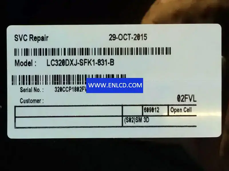 LC320DXJ-SFK1 LG Display LCD panel replacement