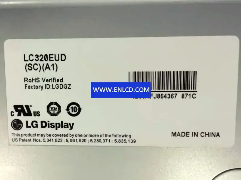 Remplacement du panneau LCD LC320EUD-SCA1 LG Display pour écran tactile