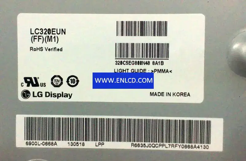 LC320EUN-FFM1 LG Display LCD panel replacement for TV Sets