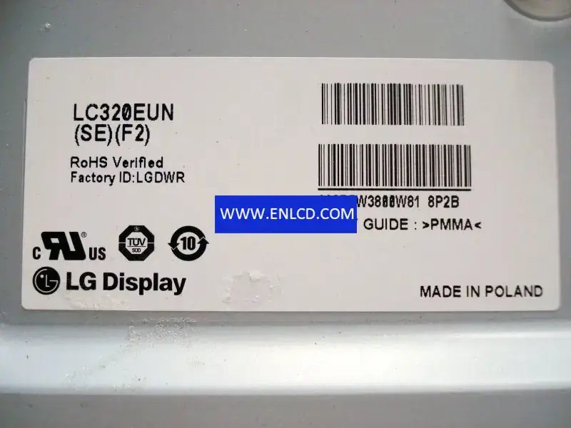 Remplacement du panneau LCD LC320EUN-SEF2 LG Display pour téléviseurs